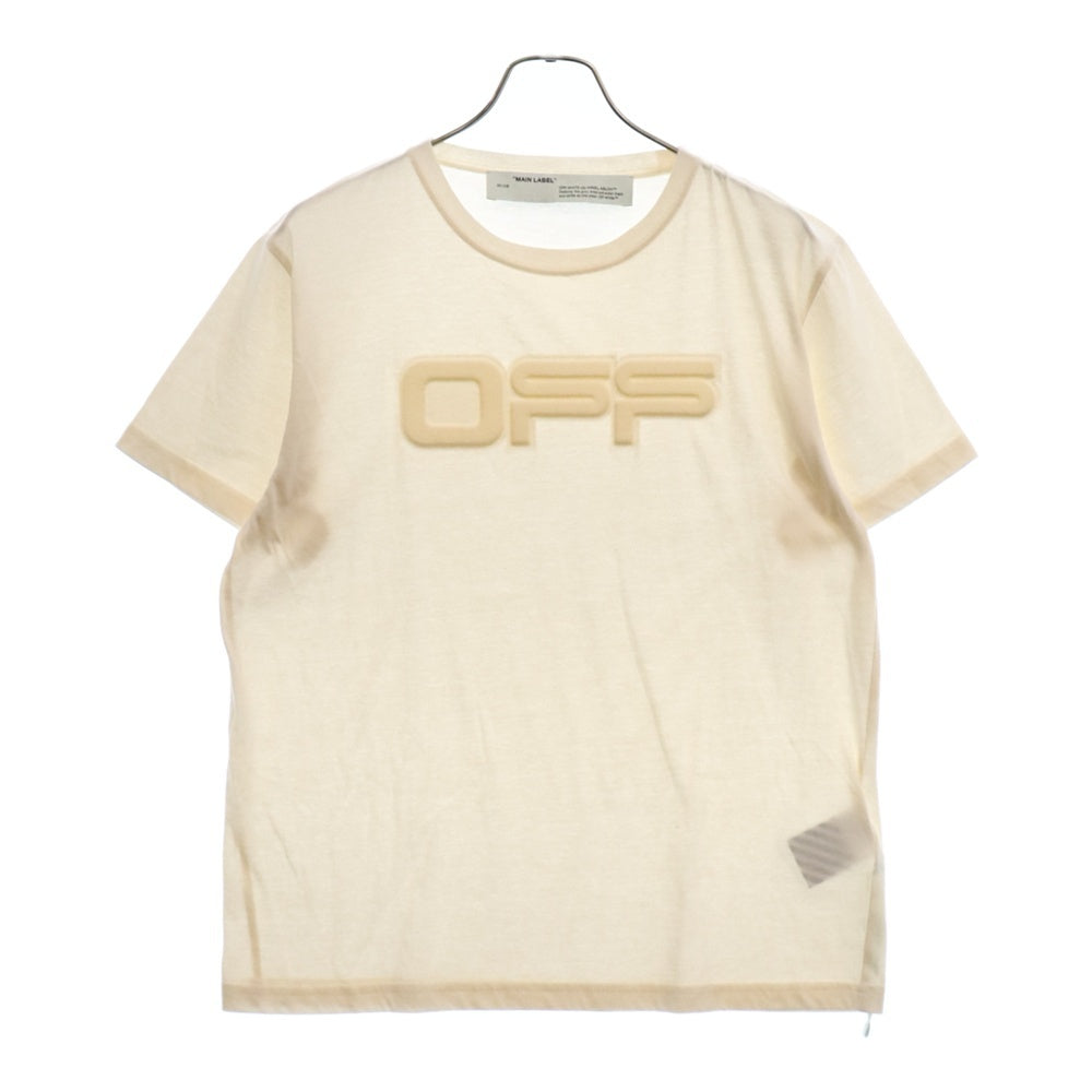 OFF-WHITE(オフホワイト) 20SS フロントロゴ半袖Tシャツ アイボリー OMAA081S20185020