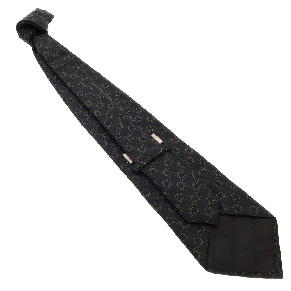 GIORGIO ARMANI(ジョルジオアルマーニ) 総柄シルクネクタイ ブラック