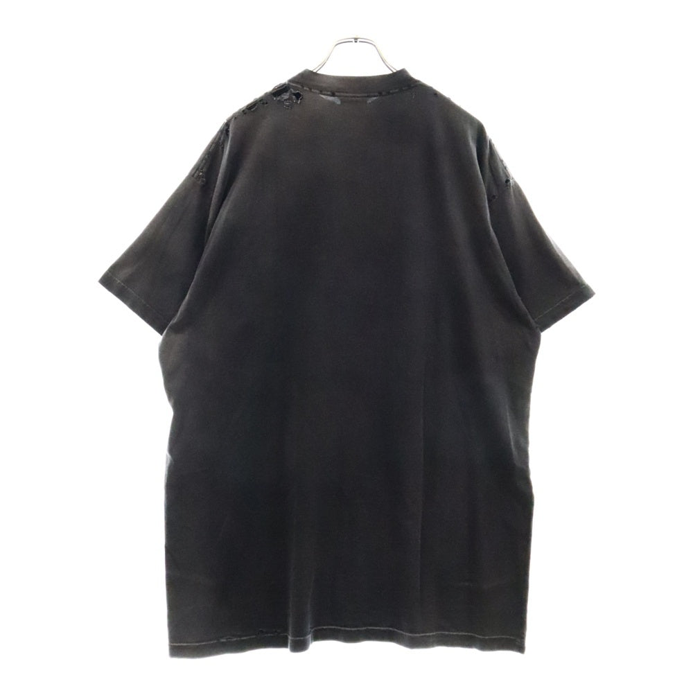 BALENCIAGA(バレンシアガ) 24AW Not Been Done T-Shirt フロントマルチカラープリント半袖Tシャツ ブラック 787349 TQVW4