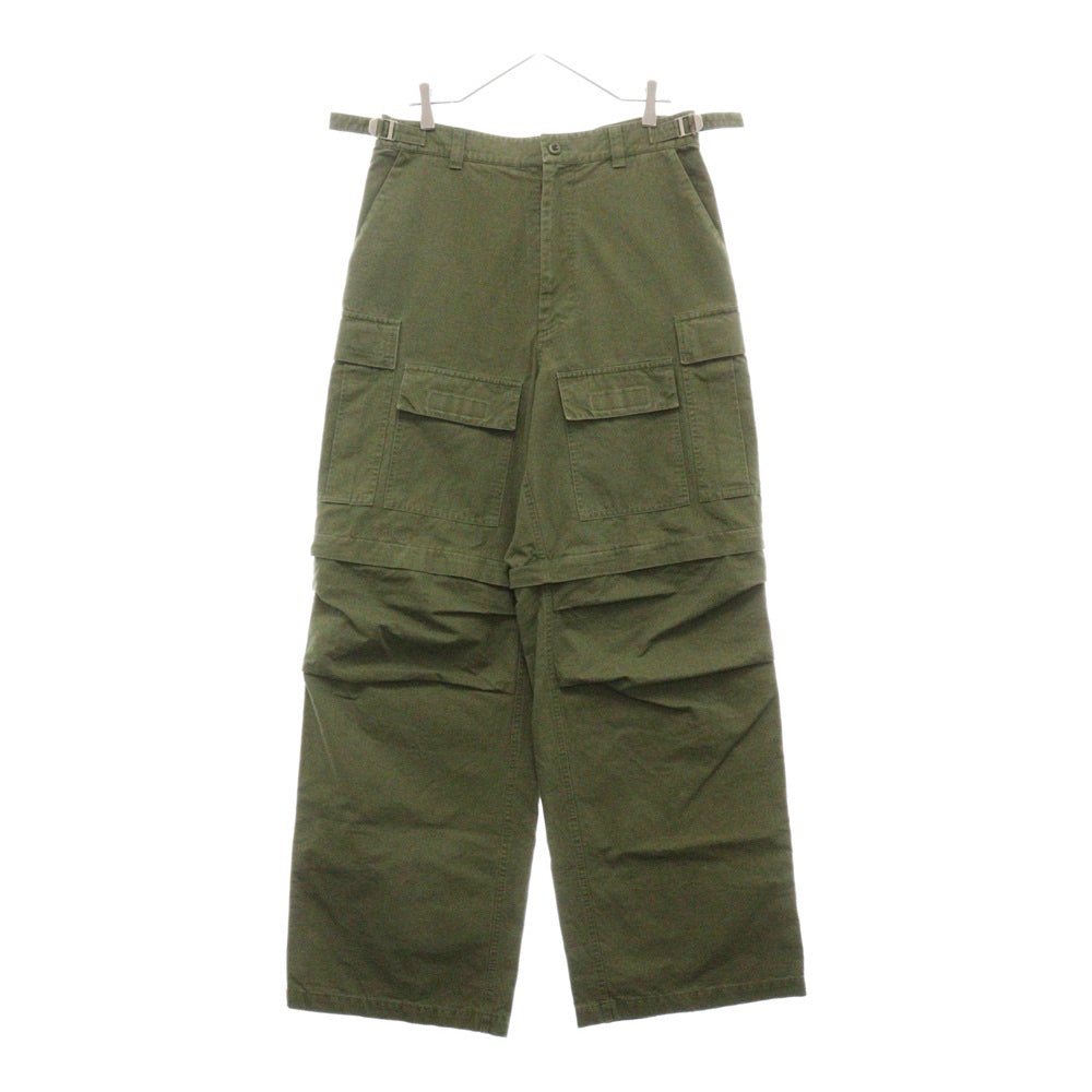 BALENCIAGA(バレンシアガ) Cargo Pants ショーツ切替カーゴパンツ カーキ 642313 TJP09