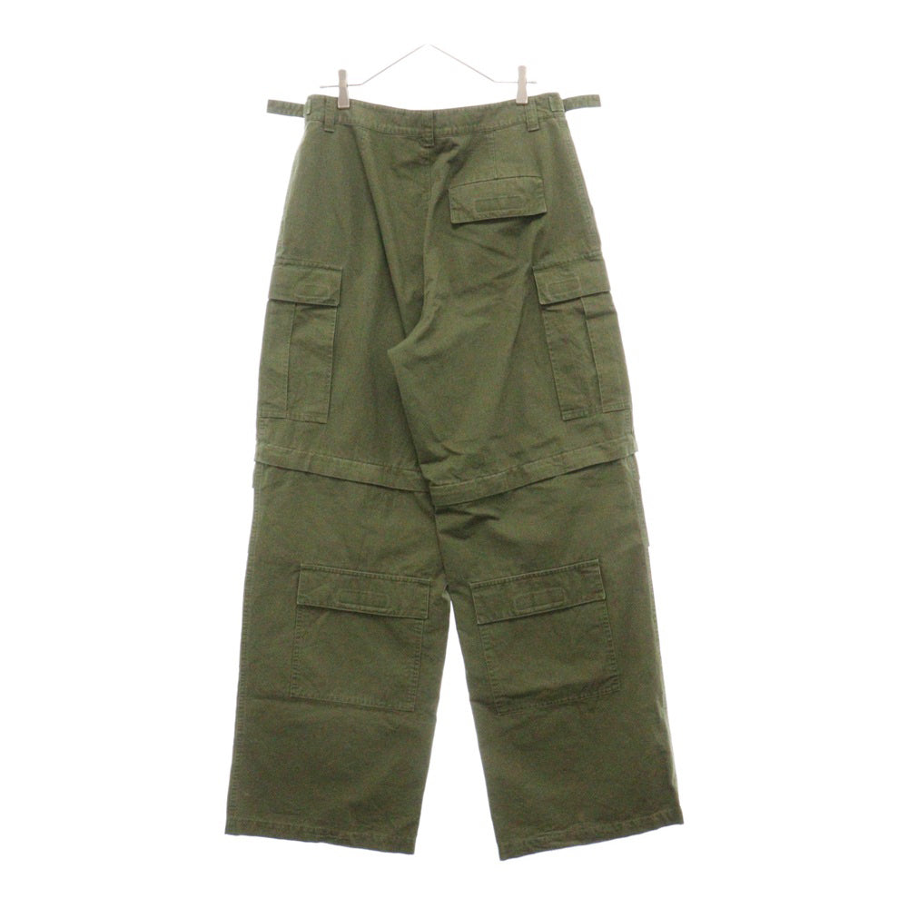 BALENCIAGA(バレンシアガ) Cargo Pants ショーツ切替カーゴパンツ カーキ 642313 TJP09