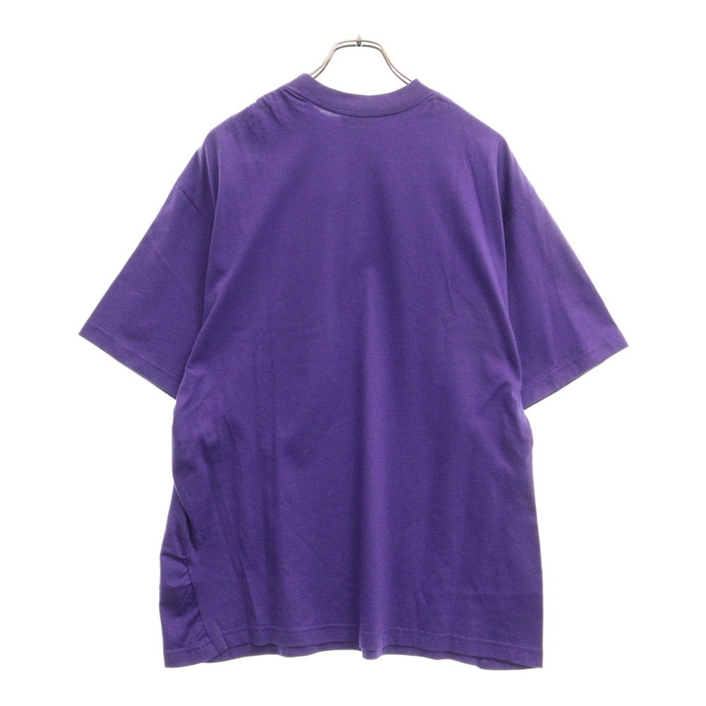 BALENCIAGA(バレンシアガ) Bebe Rhinestone Oversized T-Shirt ラインストーン装飾 半袖Tシャツ パープル 681314 TLVH4