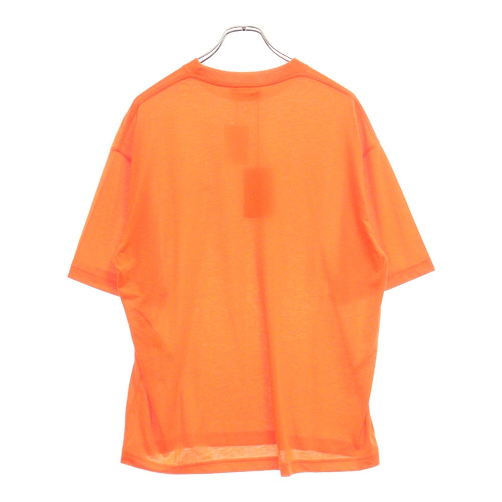 BALENCIAGA(バレンシアガ) Logo T-Shirt ロゴ刺繍半袖Tシャツ オレンジ 612966 TKVHI