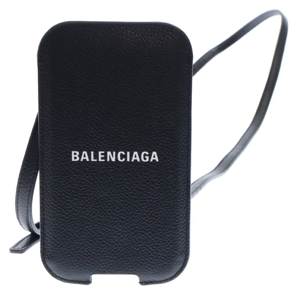 BALENCIAGA(バレンシアガ) Neck Wallet Cardcase ネックウォレットレザーカードケース ブラック