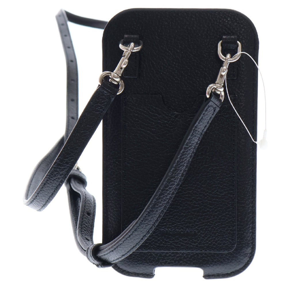 BALENCIAGA(バレンシアガ) Neck Wallet Cardcase ネックウォレットレザーカードケース ブラック