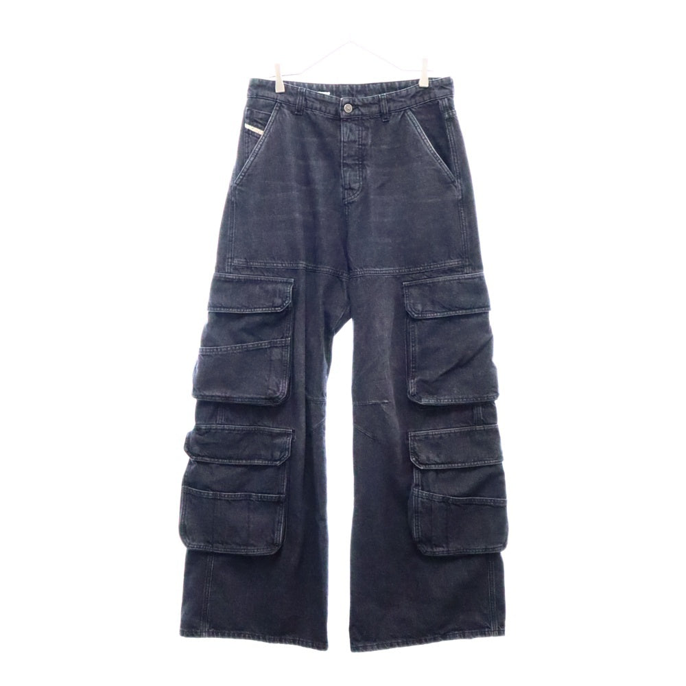DIESEL(ディーゼル) D-SIRE-CARGO-S デニムカーゴパンツ ブラック A11871