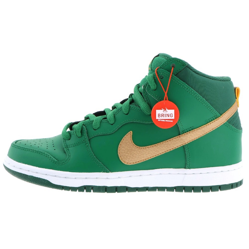 NIKE SB(ナイキエスビー) Dunk High St Patty's Day ダンク ハイ セント パトリックス デー ハイカットスニーカー ゴールド/グリーン US9.5/27.5cm 305050 373