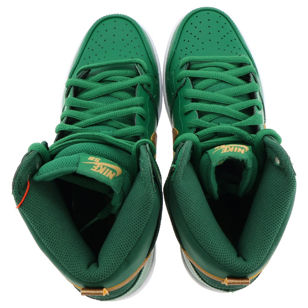 NIKE SB(ナイキエスビー) Dunk High St Patty's Day ダンク ハイ セント パトリックス デー ハイカットスニーカー ゴールド/グリーン US9.5/27.5cm 305050 373