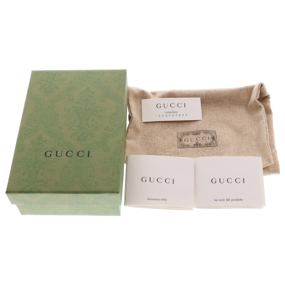 GUCCI(グッチ) Petite Marmont GGマーモント レザーウォレット 2つ折り財布 ブラック 456126