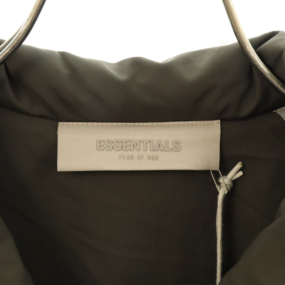 FOG Essentials(エフオージー エッセンシャルズ) NYLON FIELD SHIRT JACKET バックラバーロゴプリント ジップアップナイロンフィールドジャケット ブラウン