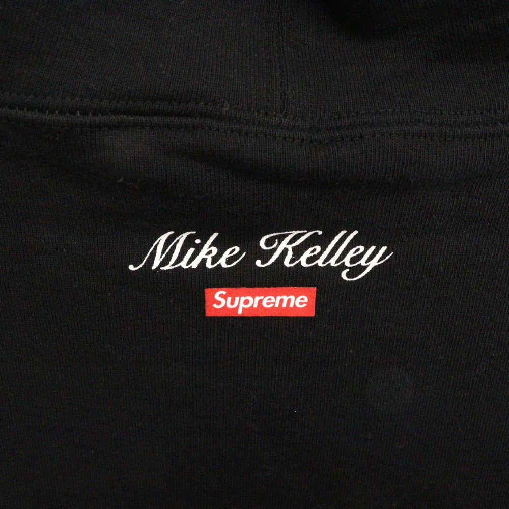 SUPREME(シュプリーム) 18AW ×Mike Kelley Franklin Signing Hoodie マイクケリー フランクリン サイニング プリントプルオーバースウェットパーカー フーディー ブラック