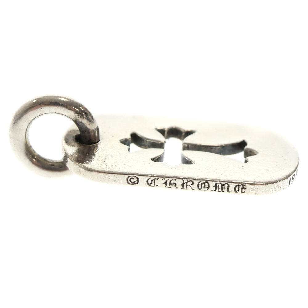 CHROME HEARTS(クロムハーツ) D TAG SML CO CRS カットアウトクロスドッグタグ スモールドッグタグネックレストップ シルバー