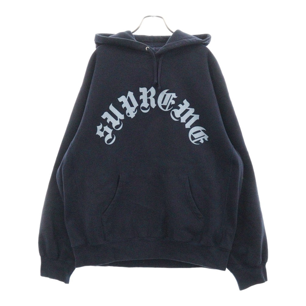 SUPREME(シュプリーム) 24AW Printed Arc Hooded Sweatshirt アークロゴプリント プルオーバースウェットパーカー フーディー ネイビー