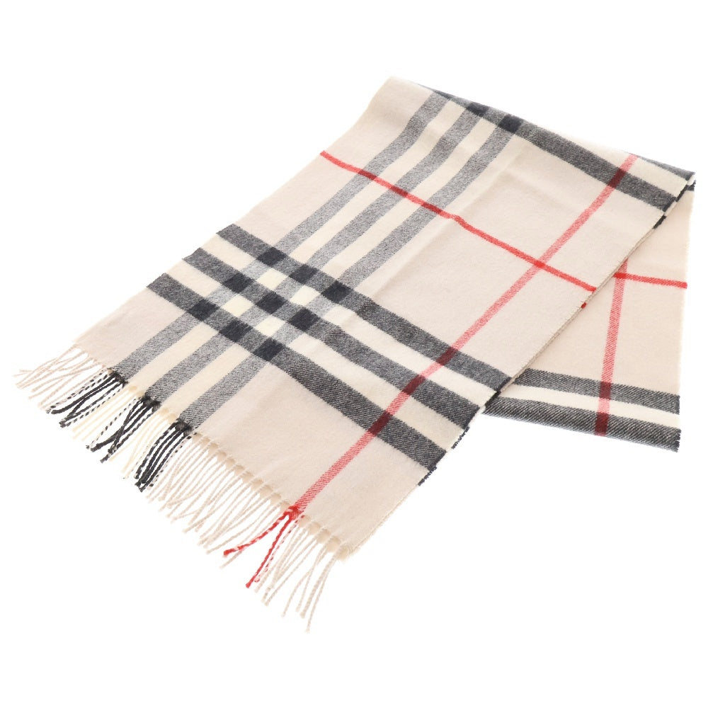 BURBERRY(バーバリー) ノヴァチェック カシミヤ マフラー ベージュ 8015533