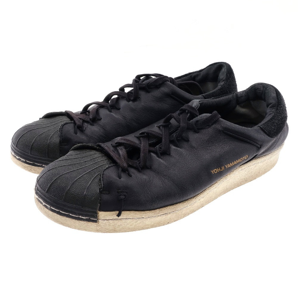 Y-3(ワイスリー) SUPER KNOT レザー ローカットスニーカー ブラック US8/26cm CG6082
