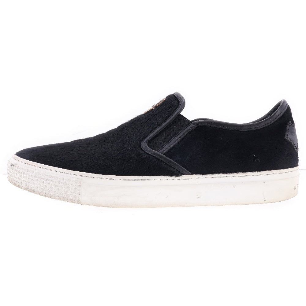 CHROME HEARTS(クロムハーツ) DAGGER SLIP ON V2 ダガー ハラコスリッポン ローカットスニーカー ブラック/シルバー