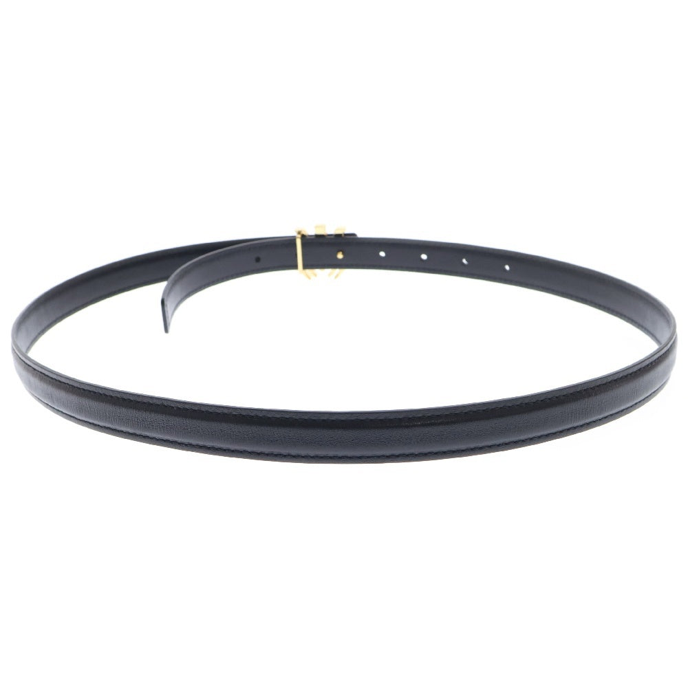 AMIRI(アミリ) MA 2 CM BELT ロゴプレート レザー ベルト ブラック AMACBL1017