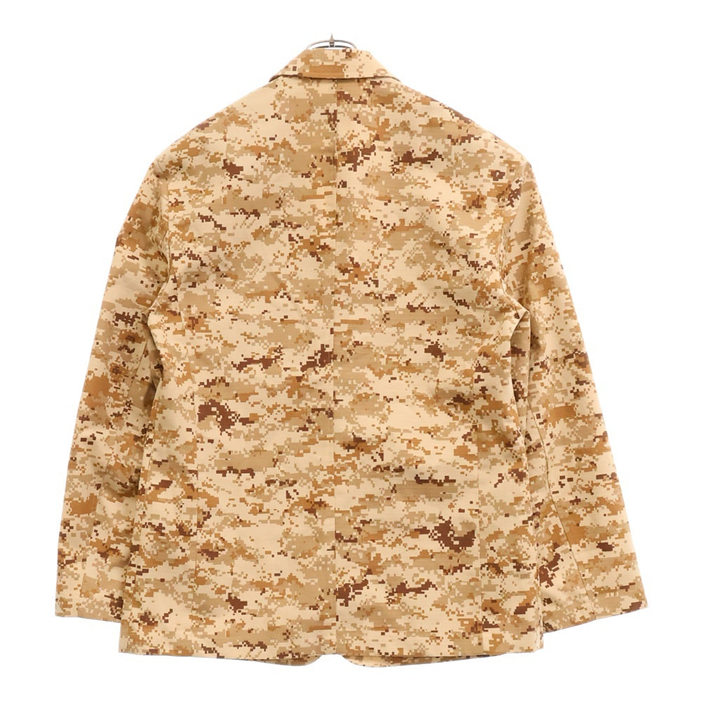 THUG CLUB(サグクラブ) 24AW TC ARMY BLAZER TC24JK2903 アーミーブレザー カモフラ総柄テーラードジャケット ブラウン