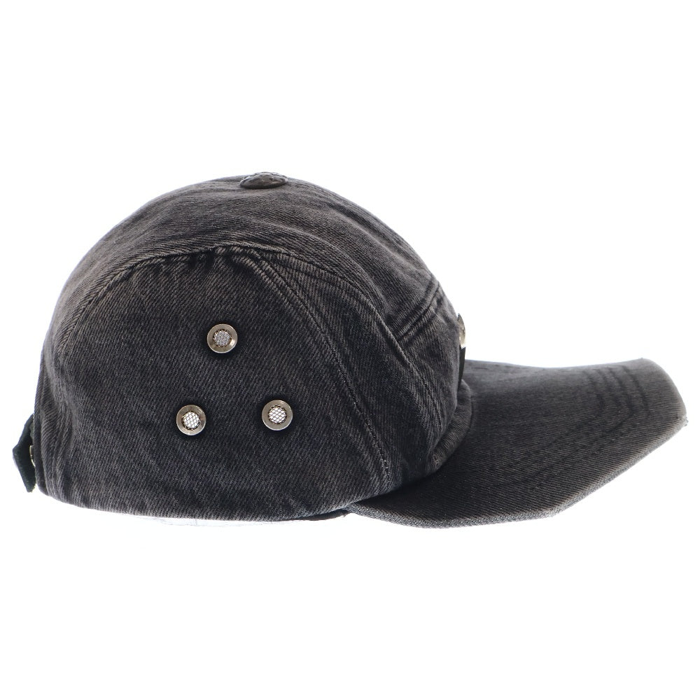 THUG CLUB(サグクラブ) 24AW TC ARMY CAP アーミー デニムキャップ 帽子 ブラック TC24AC2105