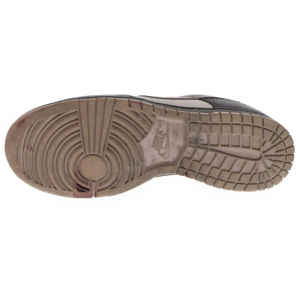 NIKE(ナイキ) DUNK LOW SE ダンク スネークスキン ローカットスニーカー カーキ/ホワイト US10.5/28.5cm HV6932-299