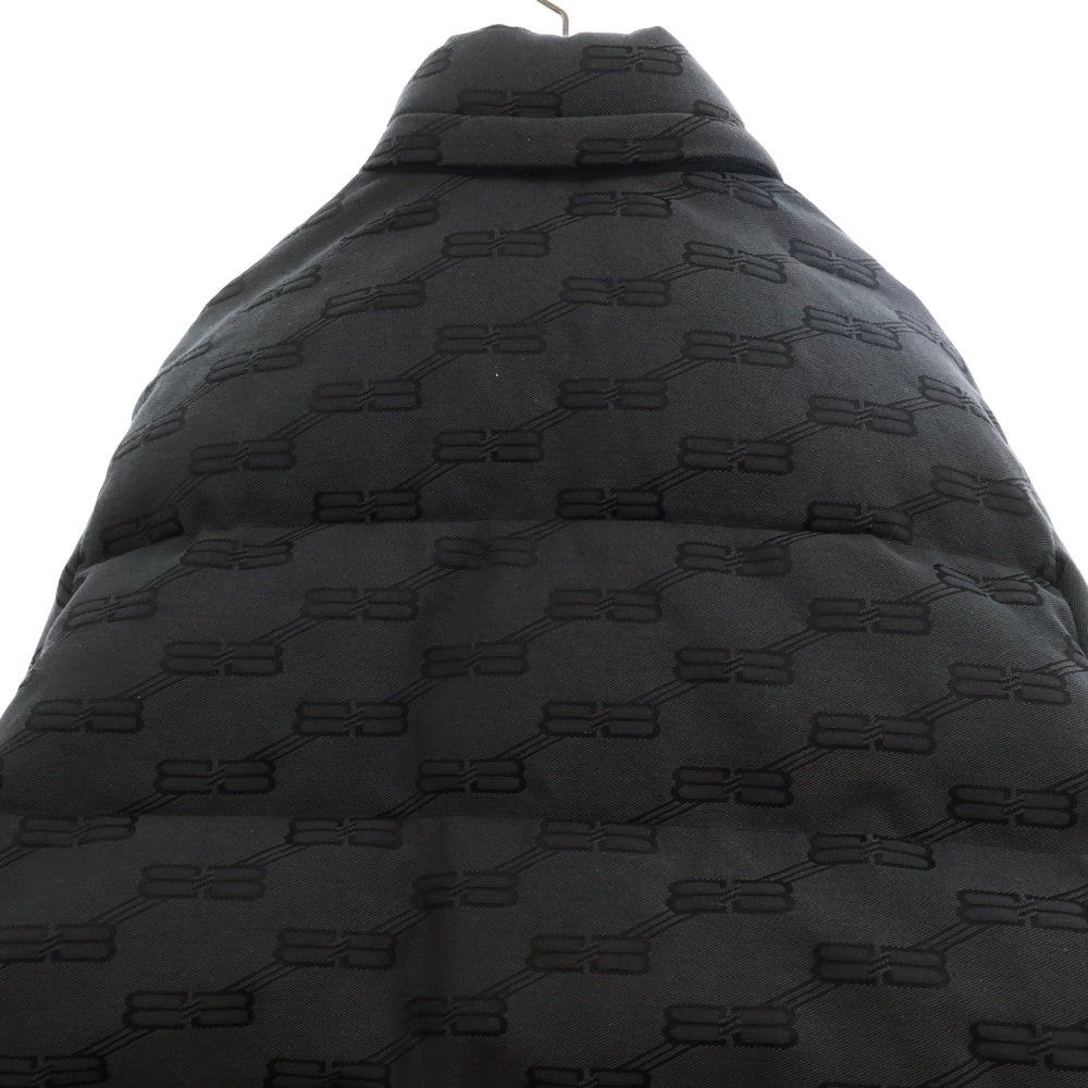 BALENCIAGA(バレンシアガ) 22AW Short Down Jacket 総柄ショートダウンジャケット グレー 719863 TMQ30