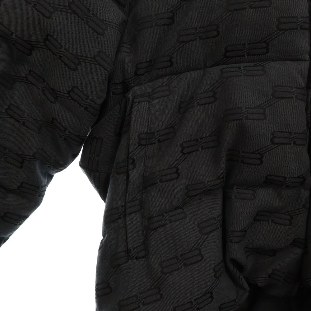 BALENCIAGA(バレンシアガ) 22AW Short Down Jacket 総柄ショートダウンジャケット グレー 719863 TMQ30