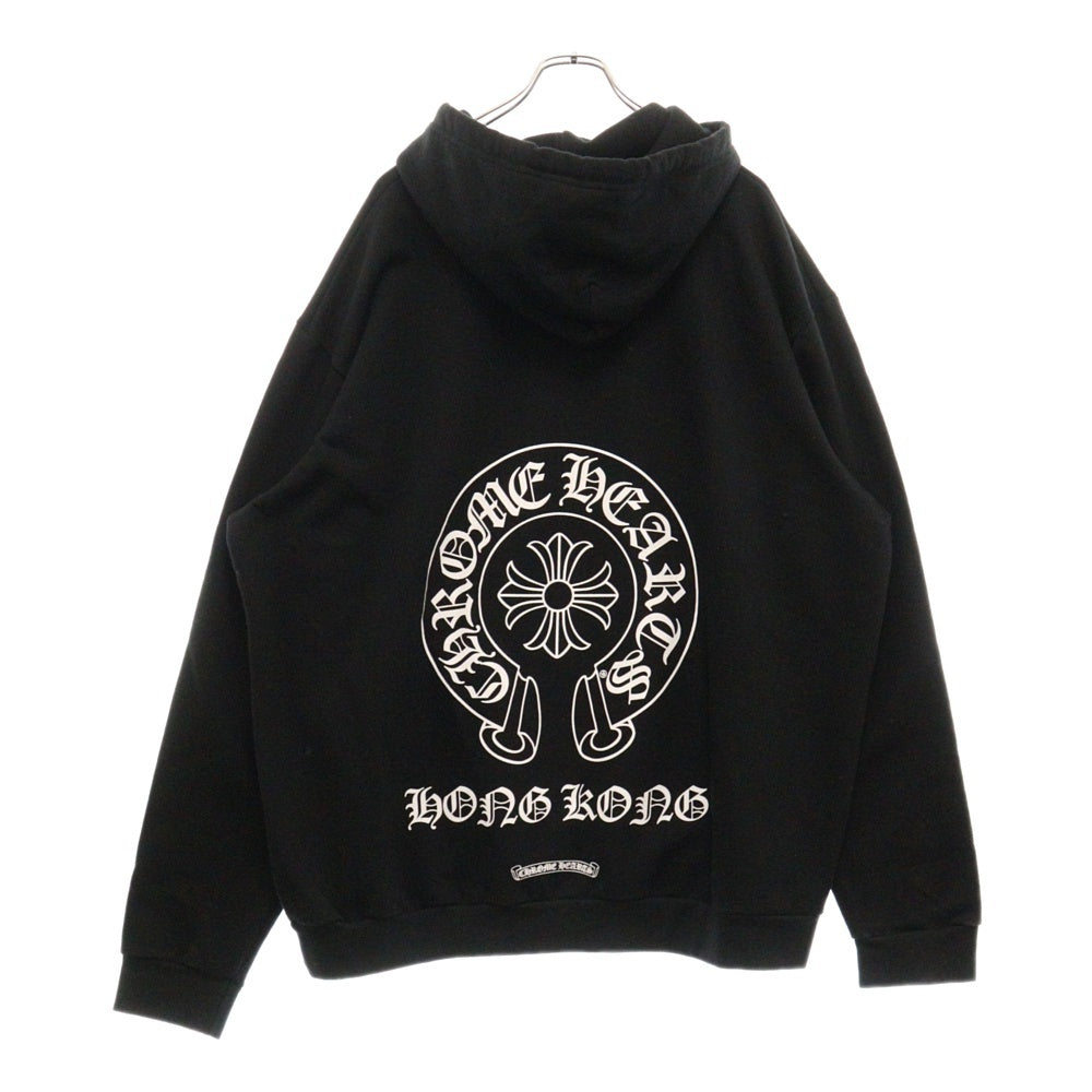 CHROME HEARTS(クロムハーツ) HONG KONG HORSESHOE PULLOVER HOODIE 香港限定 ホースシュープリント プルオーバーパーカー フーディ スウェット ブラック