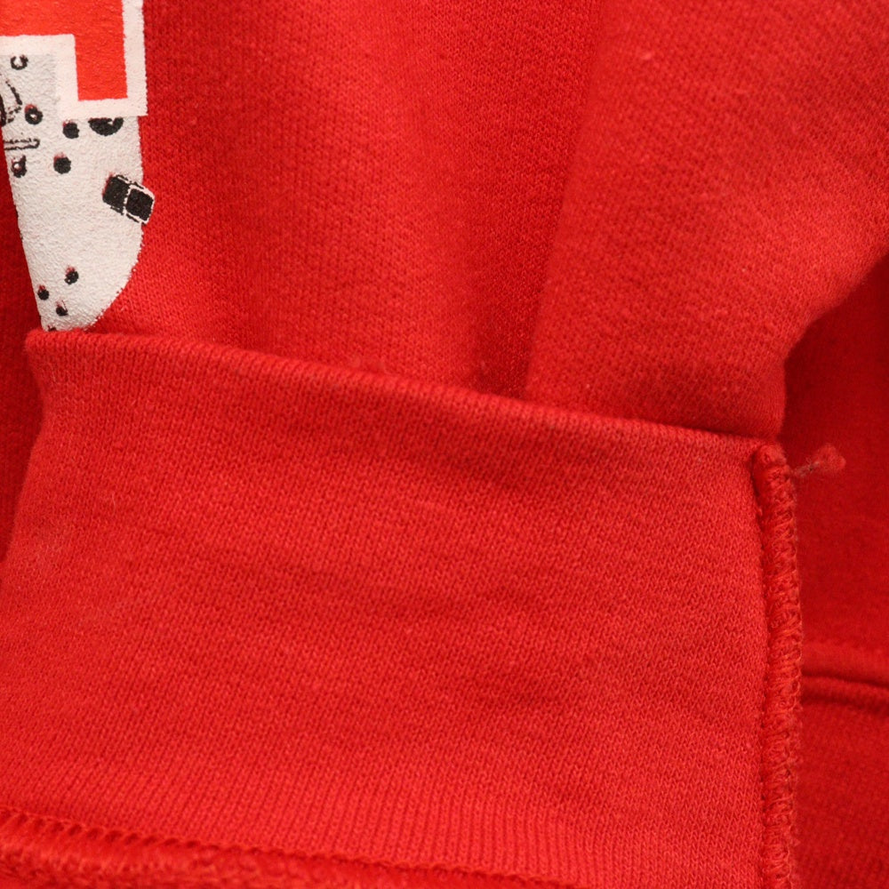 HOCKEY(ホッケー) HALF MASK INDY HOODIE ハーフマスクインディフーディ プルオーバースウェットパーカー レッド HY24S-HD01