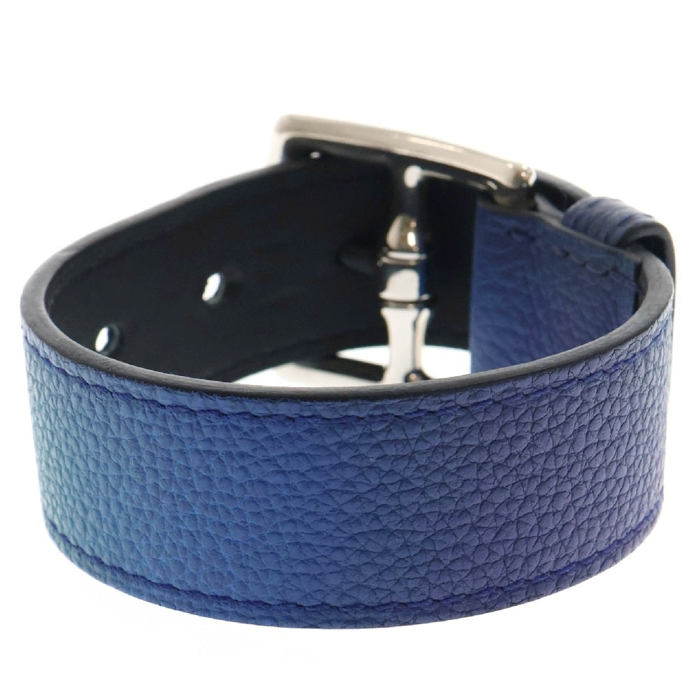 HERMES(エルメス) エトリヴィエール レザーブレスレット ブルー
