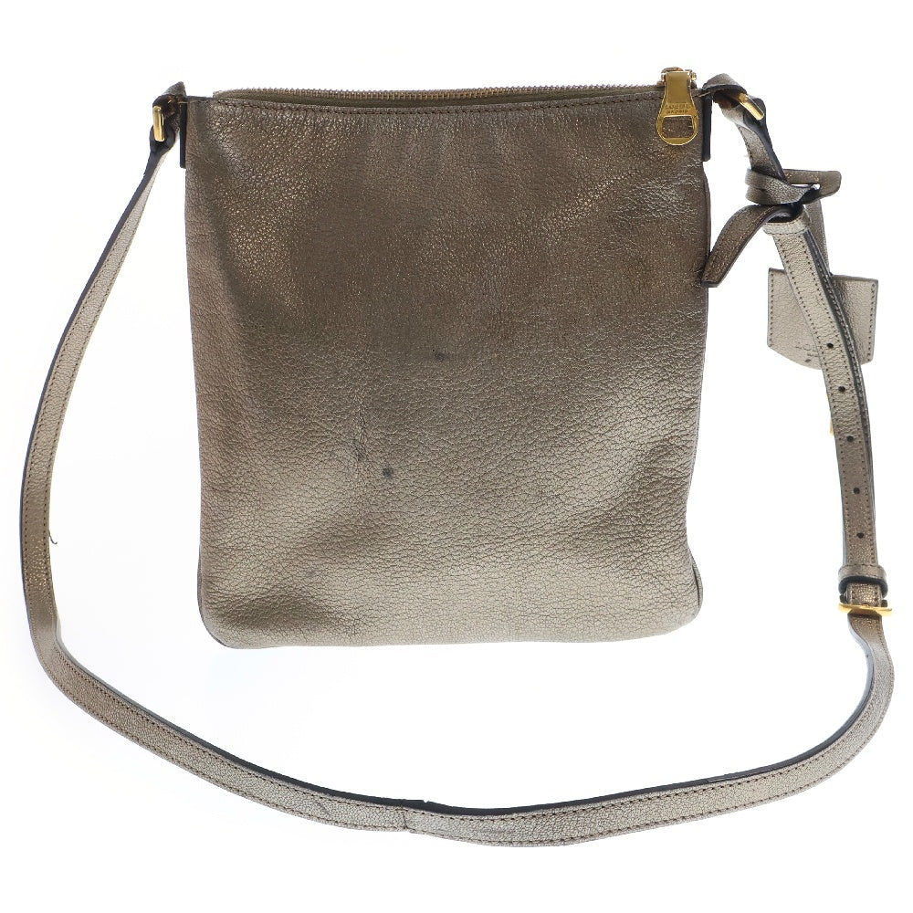 LOEWE(ロエベ) アナグラムロゴ ショルダーバッグ メタリックシルバー レディース