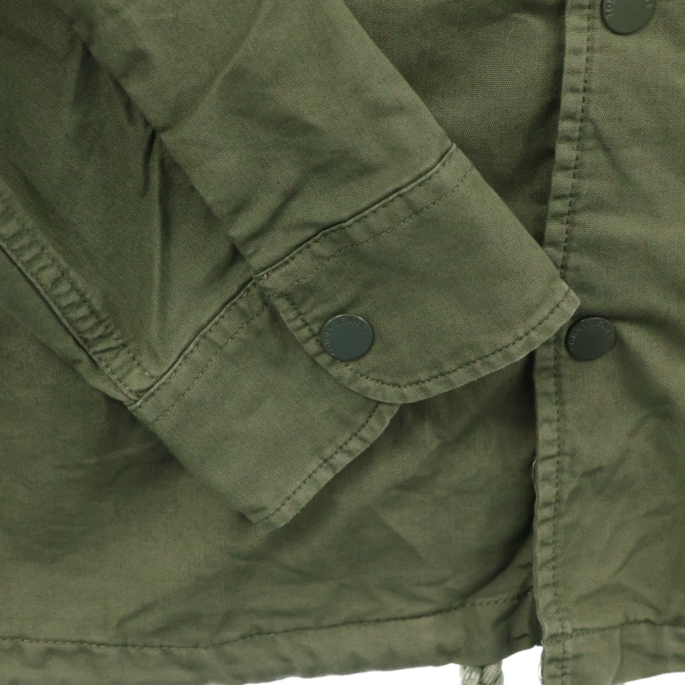 TOMMY JEANS(トミージーンズ) バックロゴプリント コットン長袖シャツ グリーン DM0DM13348