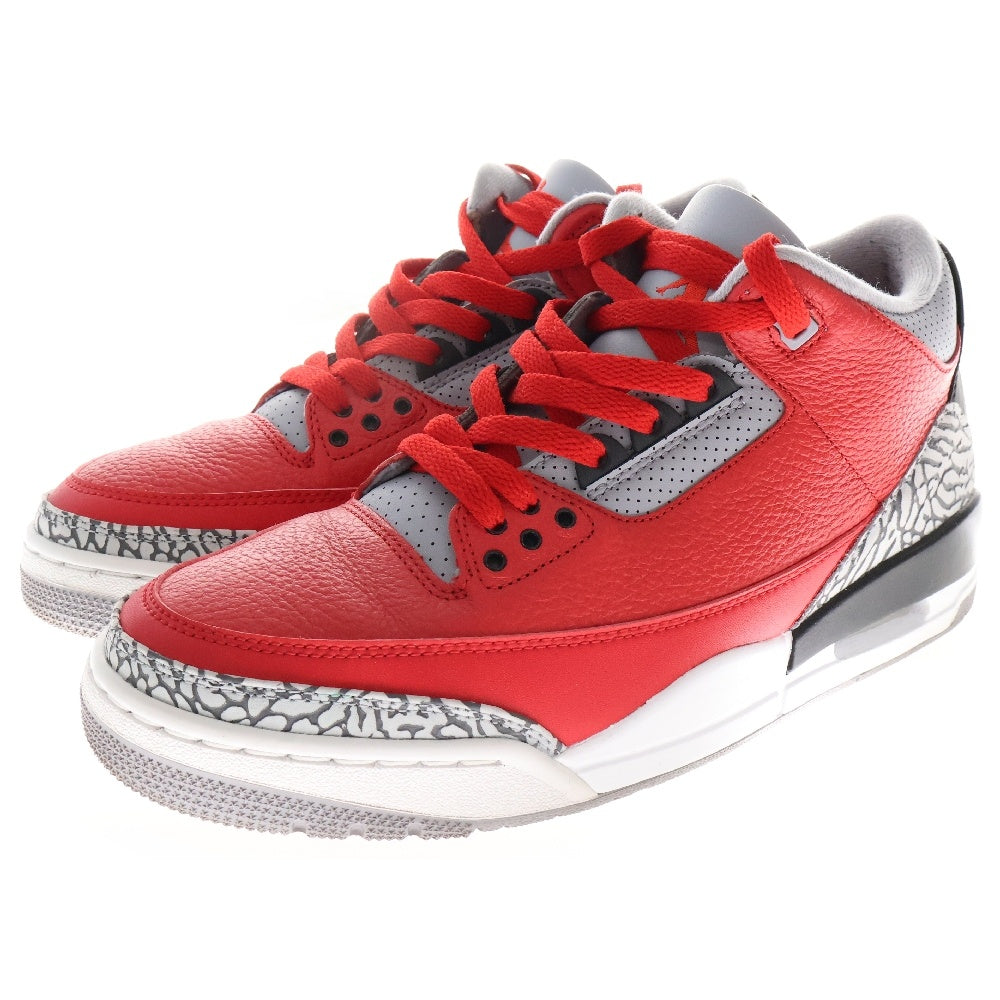 NIKE(ナイキ) AIR JORDAN 3 RETRO SE UNITE FIRE RED CK5692-600 エアジョーダン3 ユナイトファイアレッド ハイカットスニーカー US9.5/27.5cm