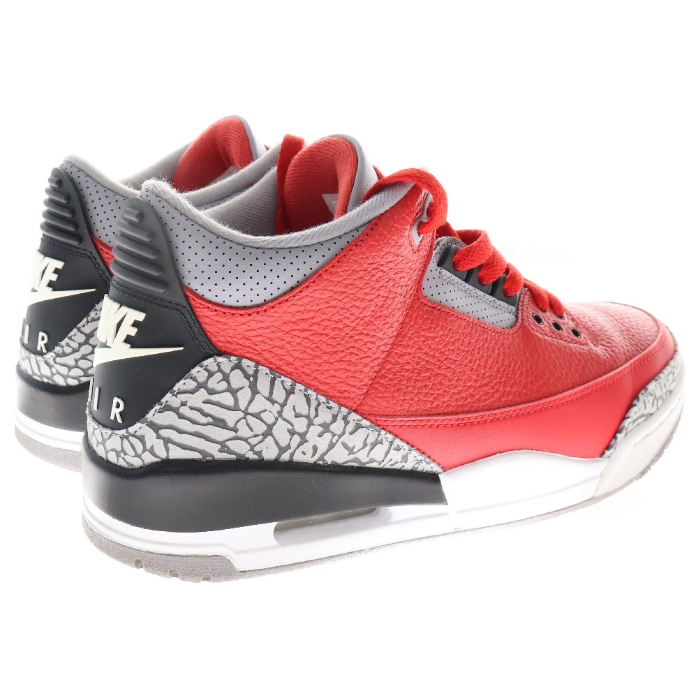 NIKE(ナイキ) AIR JORDAN 3 RETRO SE UNITE FIRE RED CK5692-600 エアジョーダン3 ユナイトファイアレッド ハイカットスニーカー US9.5/27.5cm