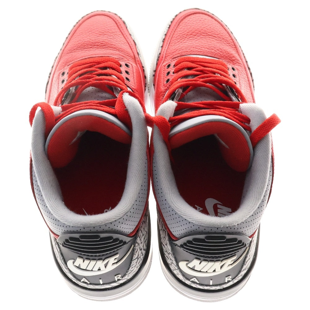 NIKE(ナイキ) AIR JORDAN 3 RETRO SE UNITE FIRE RED CK5692-600 エアジョーダン3 ユナイトファイアレッド ハイカットスニーカー US9.5/27.5cm