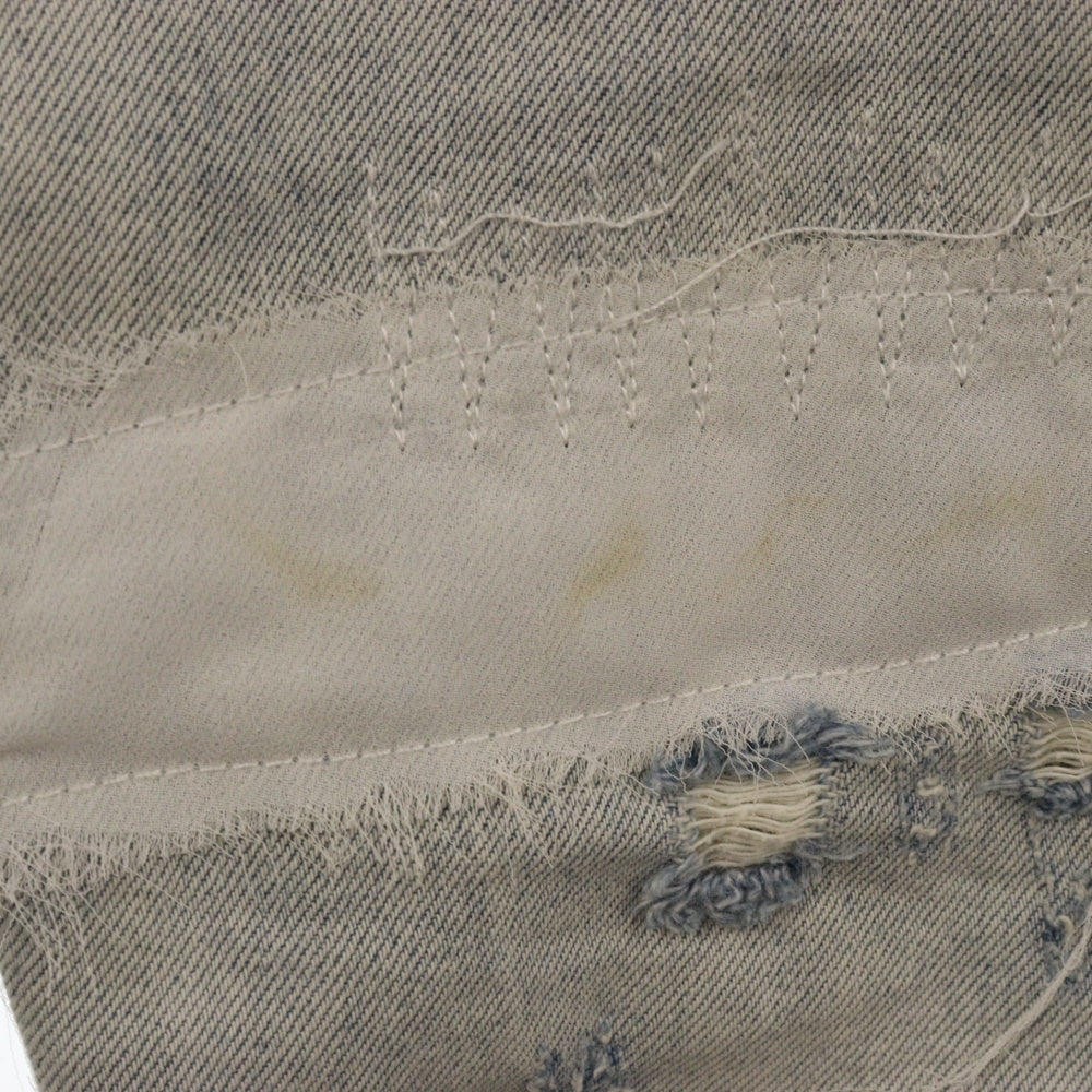 MNML(ミニマル) Damage Lace Denim ダメージ レース デニムパンツ ジーンズ インディゴ