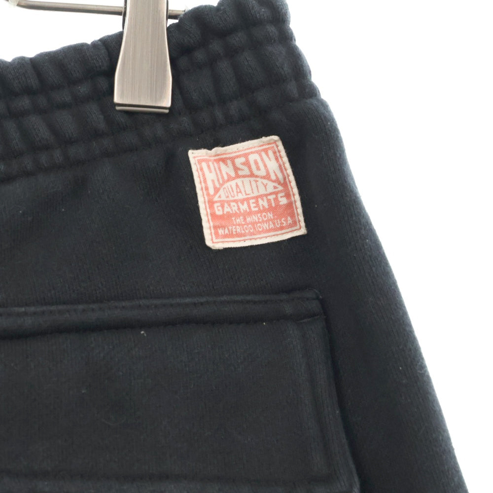 HINSON(ヒンソン) Wide Cargo Sweat Pants ワイドカーゴスウェットパンツ ブラック