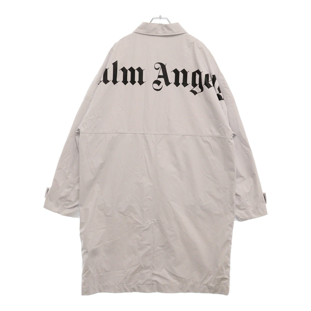 Palm Angels(パームエンジェルス) バックロゴプリント レインコート ジャケット ホワイト PMEA104R20742001
