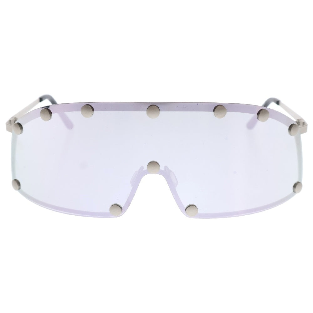 Rick Owens(リックオウエンス) SHIELDING SUNGLASSES ブラックシールド メタル サングラス シルバー