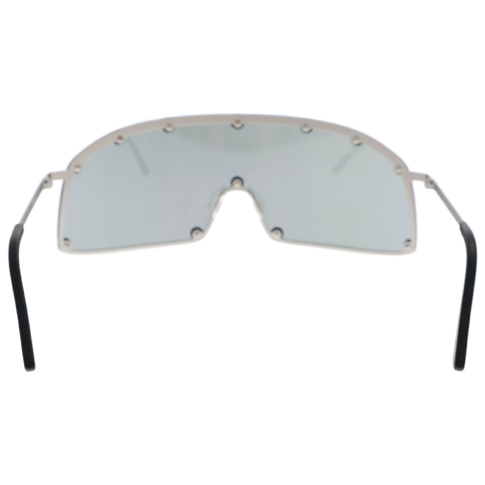Rick Owens(リックオウエンス) SHIELDING SUNGLASSES ブラックシールド メタル サングラス シルバー