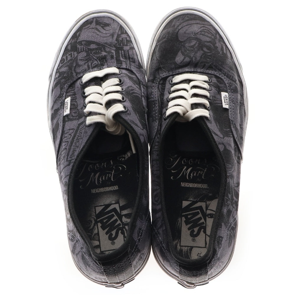VANS(ヴァンズ) ×NEIGHBORHOOD×Mr. Cartoon Authentic 44 DX ネイバーフッド ミスターカートゥーン オーセンティック ローカットスニーカー グレー US12/30cm VN0A38EN00G