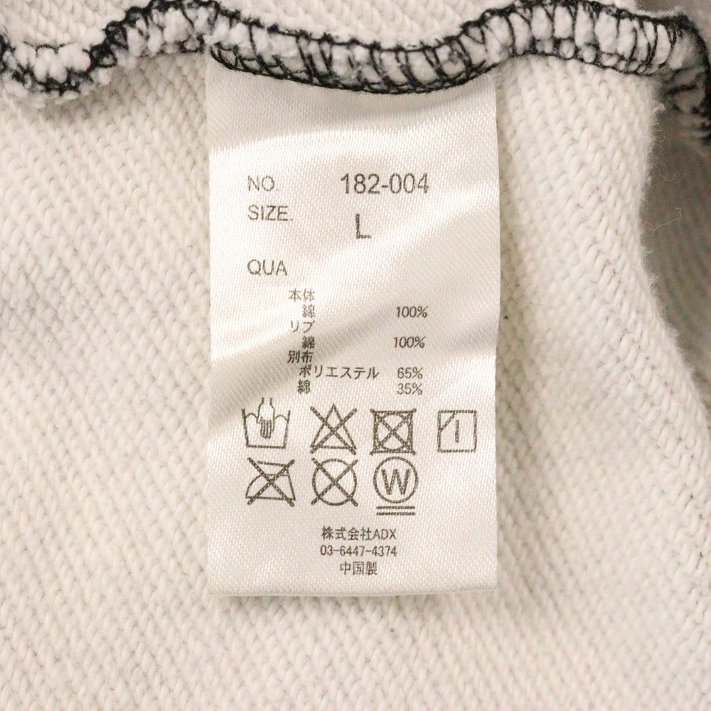 ROGIC(ロジック) ダメージ加工 ルーズフィット ペイズリー 総柄 スウェット プルオーバーパーカー ブラック/レッド