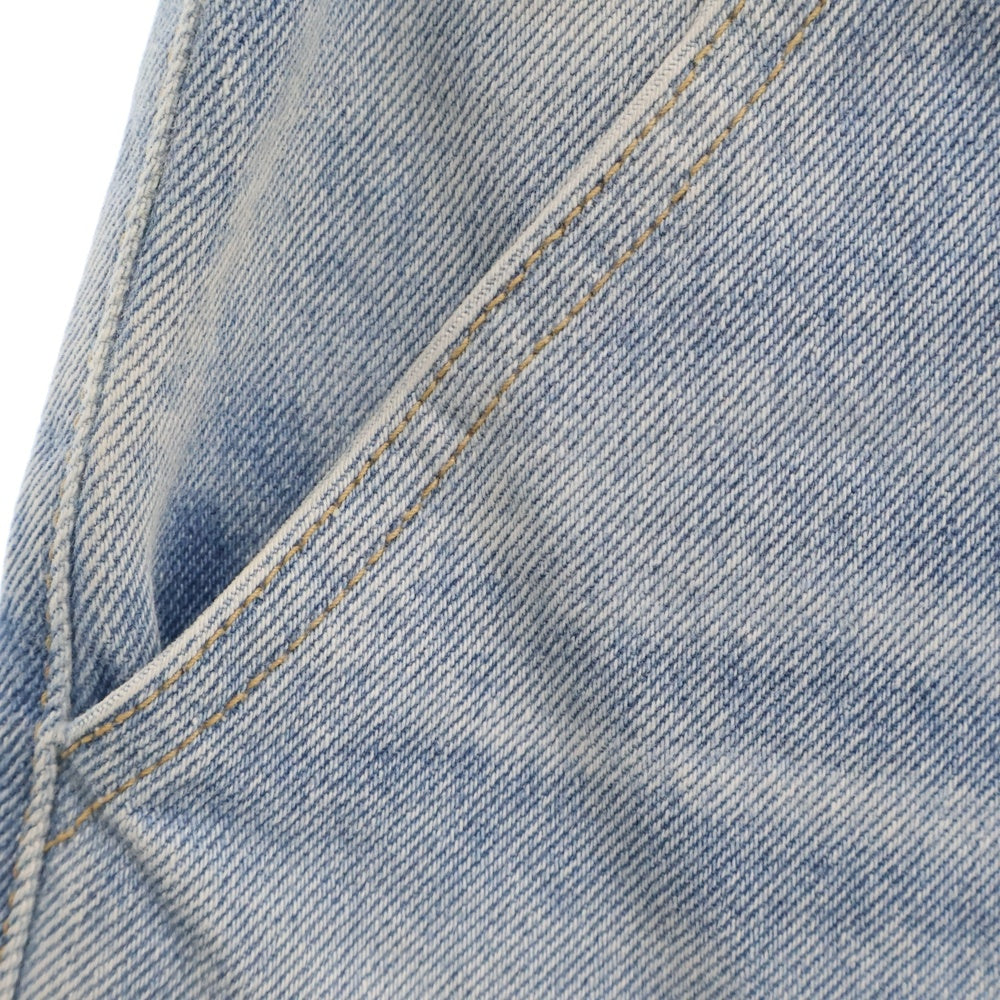 GIVENCHY(ジバンシィ) Straight-Leg Boyfriend Jeans バックロゴデザイン ストレートデニムパンツ ジーンズ ライトブルー レディース BW50V950SP