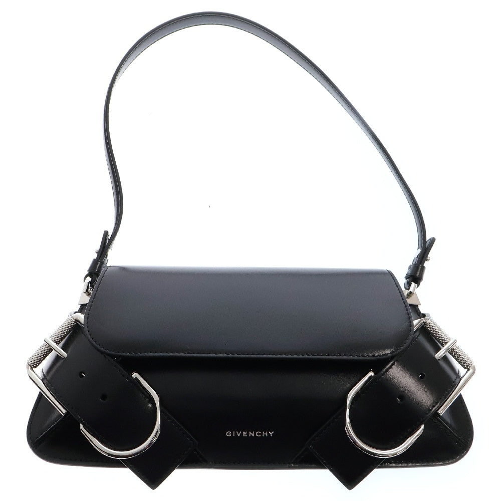 GIVENCHY(ジバンシィ) Voyou Hand Bag ヴォワイユー レザーショルダーフラップバッグ ブラック BB50YAB00D