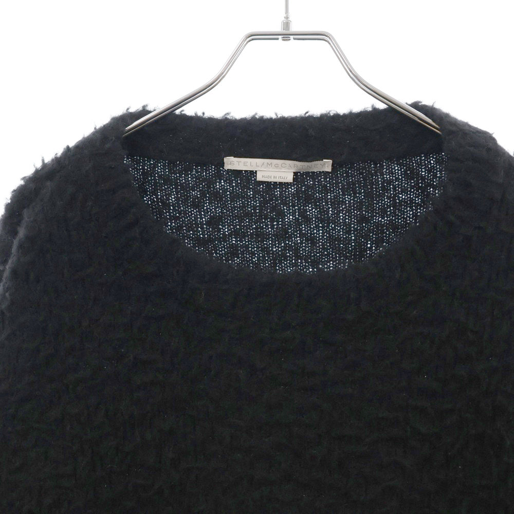 STELLA McCARTNEY(ステラマッカートニー) ラインデザイン ウールニットセーター 6K0588 3S2452 ブラック/ホワイト レディース