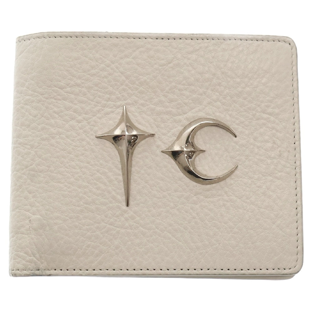 THUG CLUB(サグクラブ) Rock Wallet ロゴ レザーウォレット 財布 2つ折り ホワイト TC23AC0501