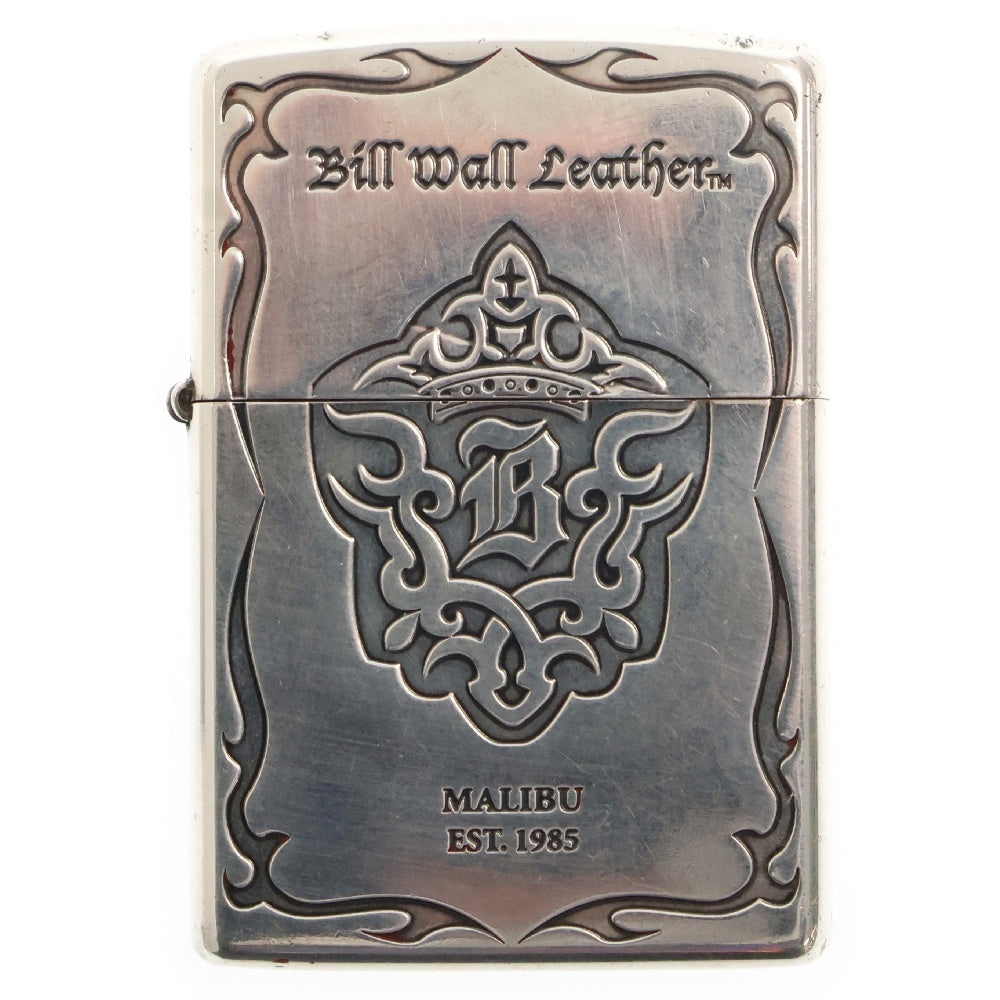 Bill Wall Leather/BWL(ビルウォールレザー) 200個限定 ZIPPO ロゴ刻印ジッポ ライター シルバー