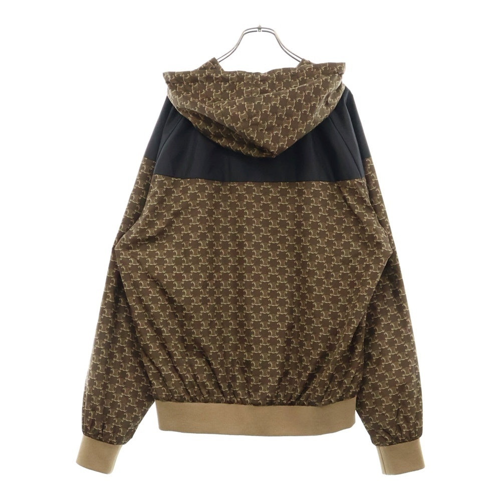 CELINE(セリーヌ)  23SS モノグラム ブルゾン トリオンフ ロゴ ナイロン ジップアップジャケット 2W343344N ブラウン