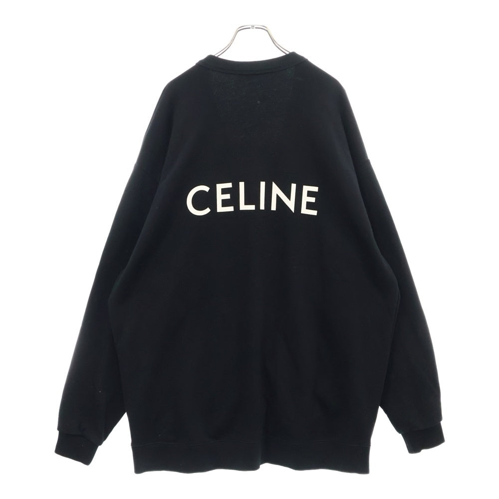 CELINE(セリーヌ) 22SS オーバーサイズ バックロゴプリント カーディガン ブラック 2Y672670Q