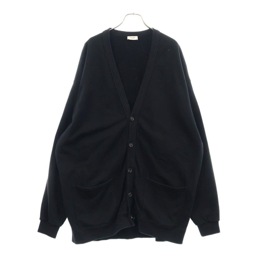 CELINE(セリーヌ) 22SS オーバーサイズ バックロゴプリント カーディガン ブラック 2Y672670Q