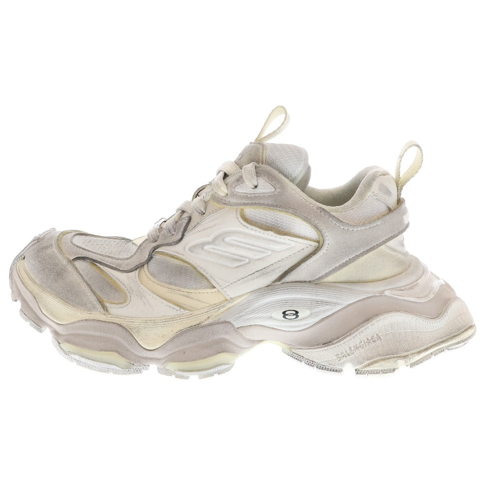 BALENCIAGA(バレンシアガ) 24SS CARGO SNEAKER カーゴ ダメージ加工ボリュームローカットスニーカー ホワイト 41 785754